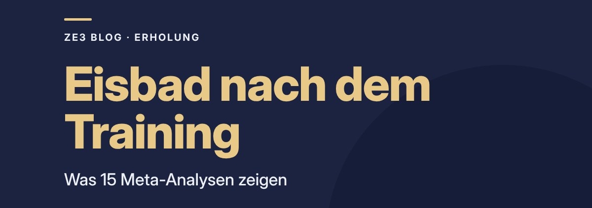 Eisbad nach dem Training: Hilft Kälte oder bremst sie dich?