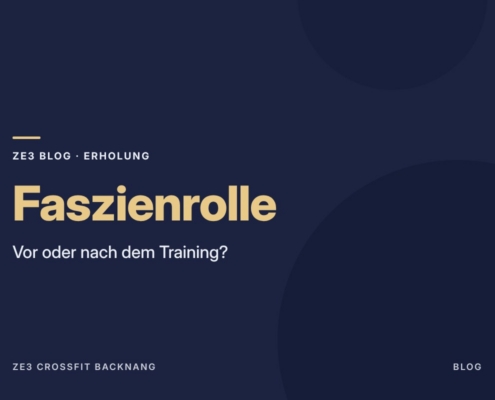 Faszienrolle: Vor oder nach dem Training sinnvoller?