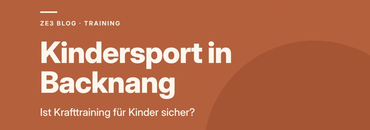 Kindersport in Backnang: Ist Krafttraining für Kinder sicher?