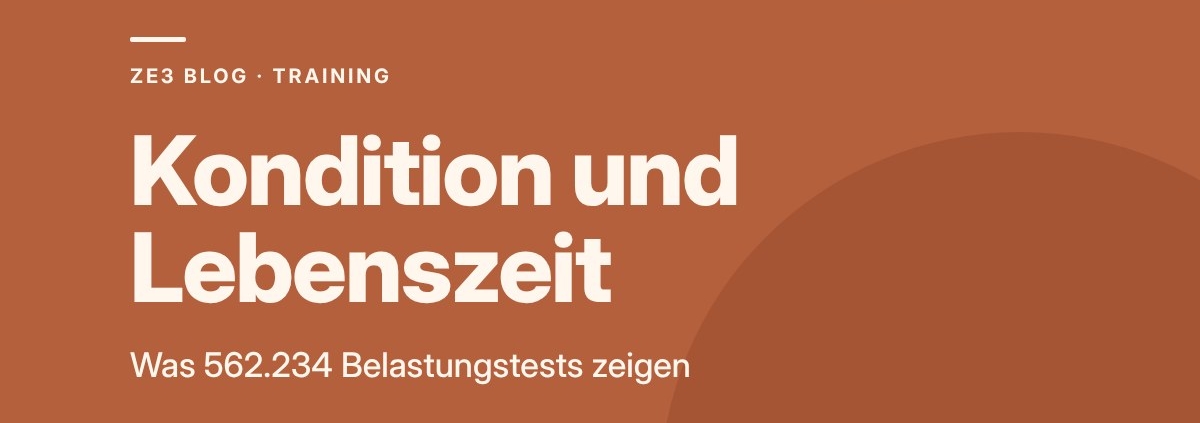 Kondition und Sterberisiko: Was 562.234 Belastungstests zeigen