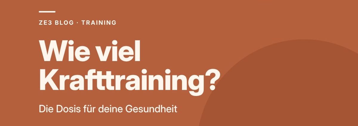 Wie viel Krafttraining braucht deine Gesundheit?