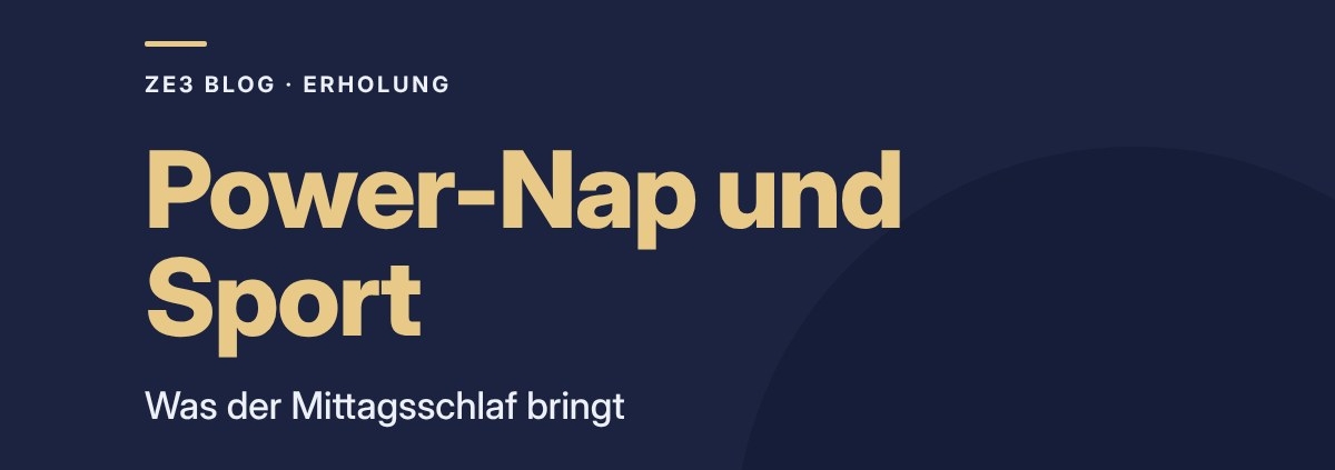 Power-Nap und Sport: Was bringt der Mittagsschlaf wirklich?