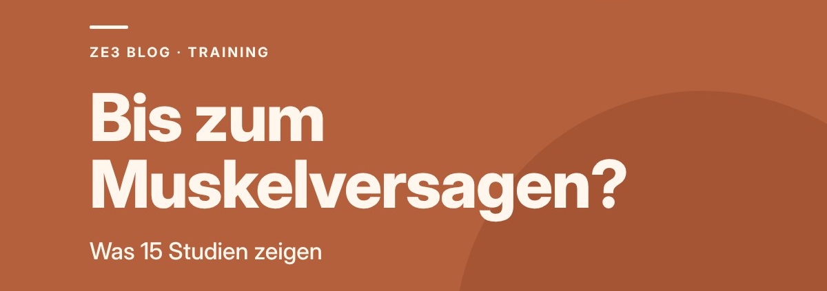 Musst du jeden Satz bis zum Muskelversagen trainieren?